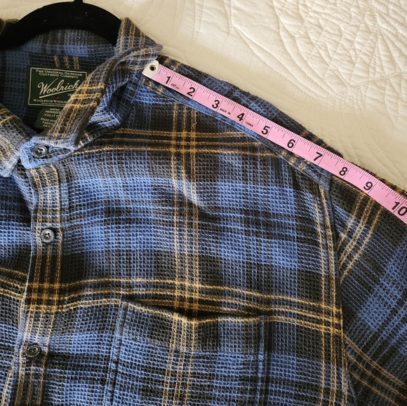 Woolrich Waffle Weave 100% Organic Cotton Shirt - Picture 10 of 11